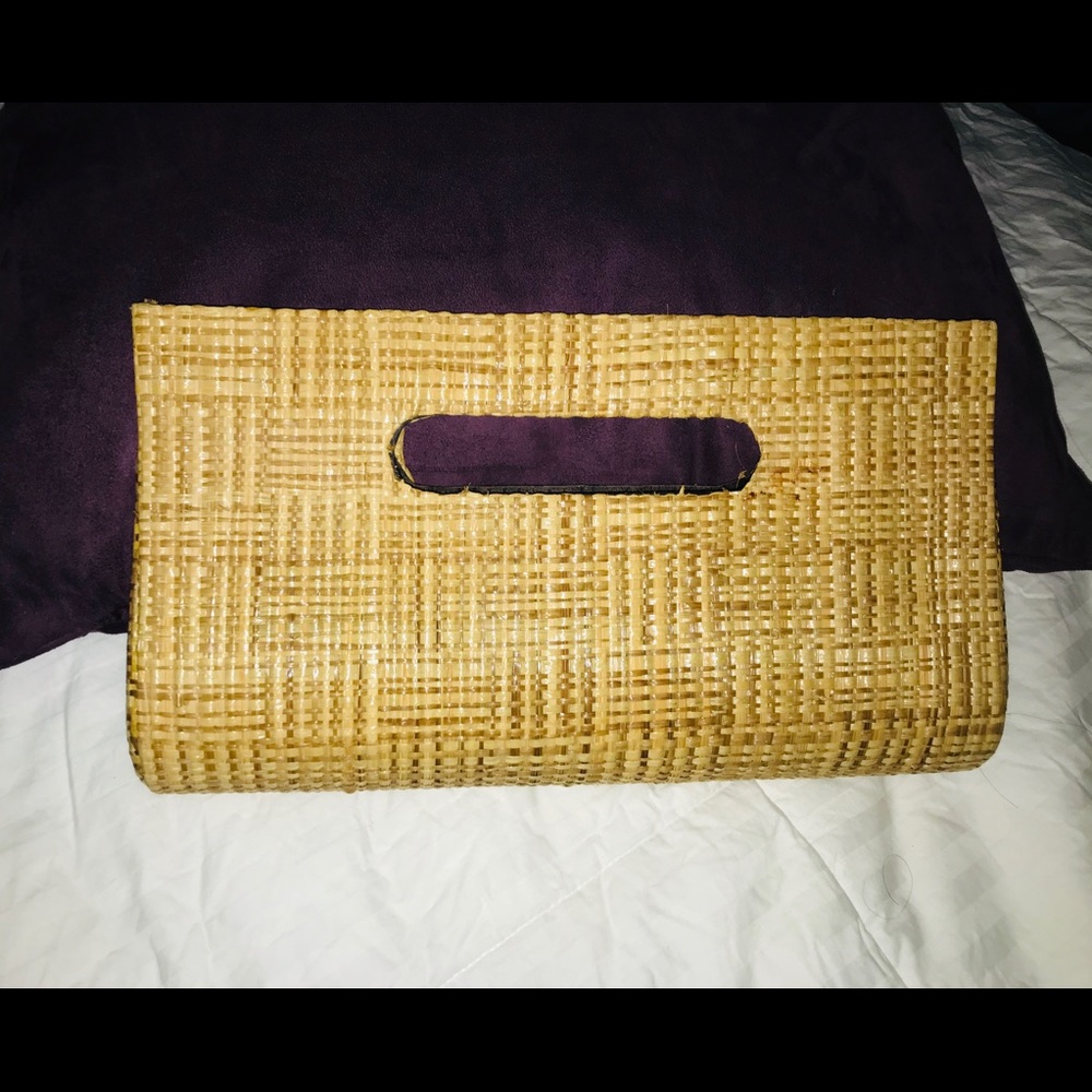 Straw Clutch Purse